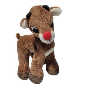 Rudolph The Red Nosed Reindeer 8 inch Plush Christmas Holiday Stuffed Animal Toy